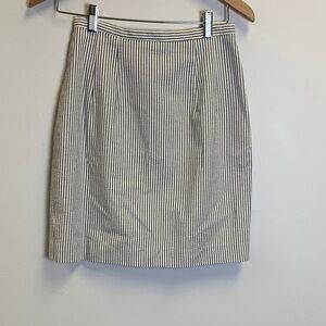 Striped Black and White Women's Skirt